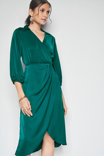 Heidi Midi Dress, Green, image 6